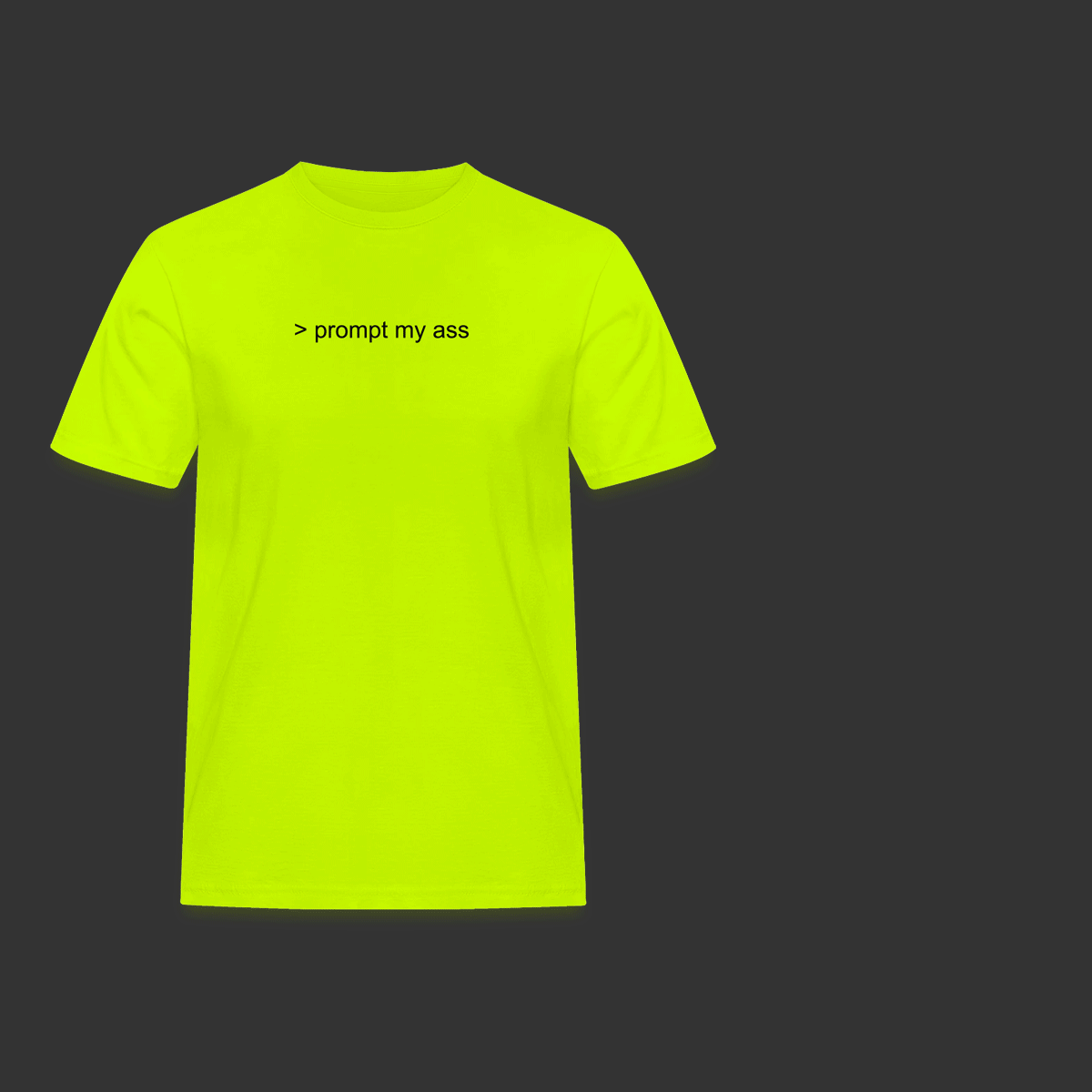 CLICK ME! Men's T-Shirt "prompt my ass"