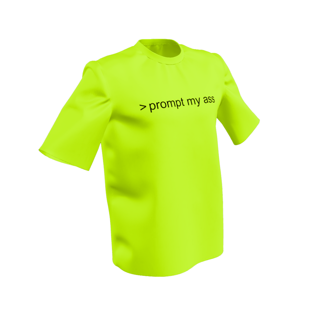 CLICK ME! Men's T-Shirt "prompt my ass"