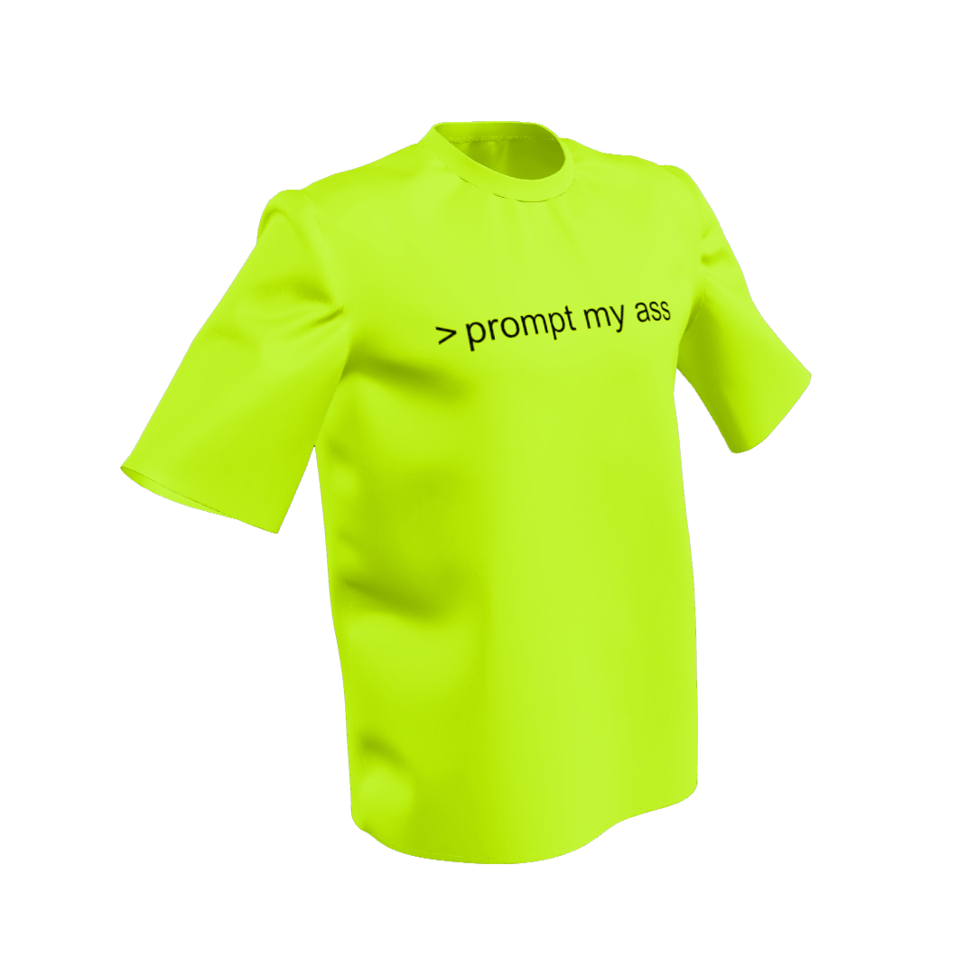 CLICK ME! Men's T-Shirt "prompt my ass"